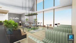 image 3d entreprise business lounge