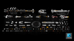 infographie 3d vaisseaux spatiaux