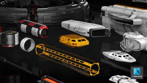 infographiste 3d vaisseau spatial