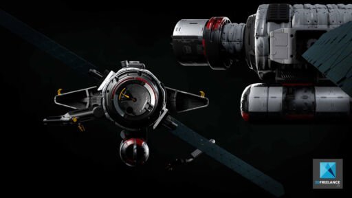 maquette 3d vaisseau spatial