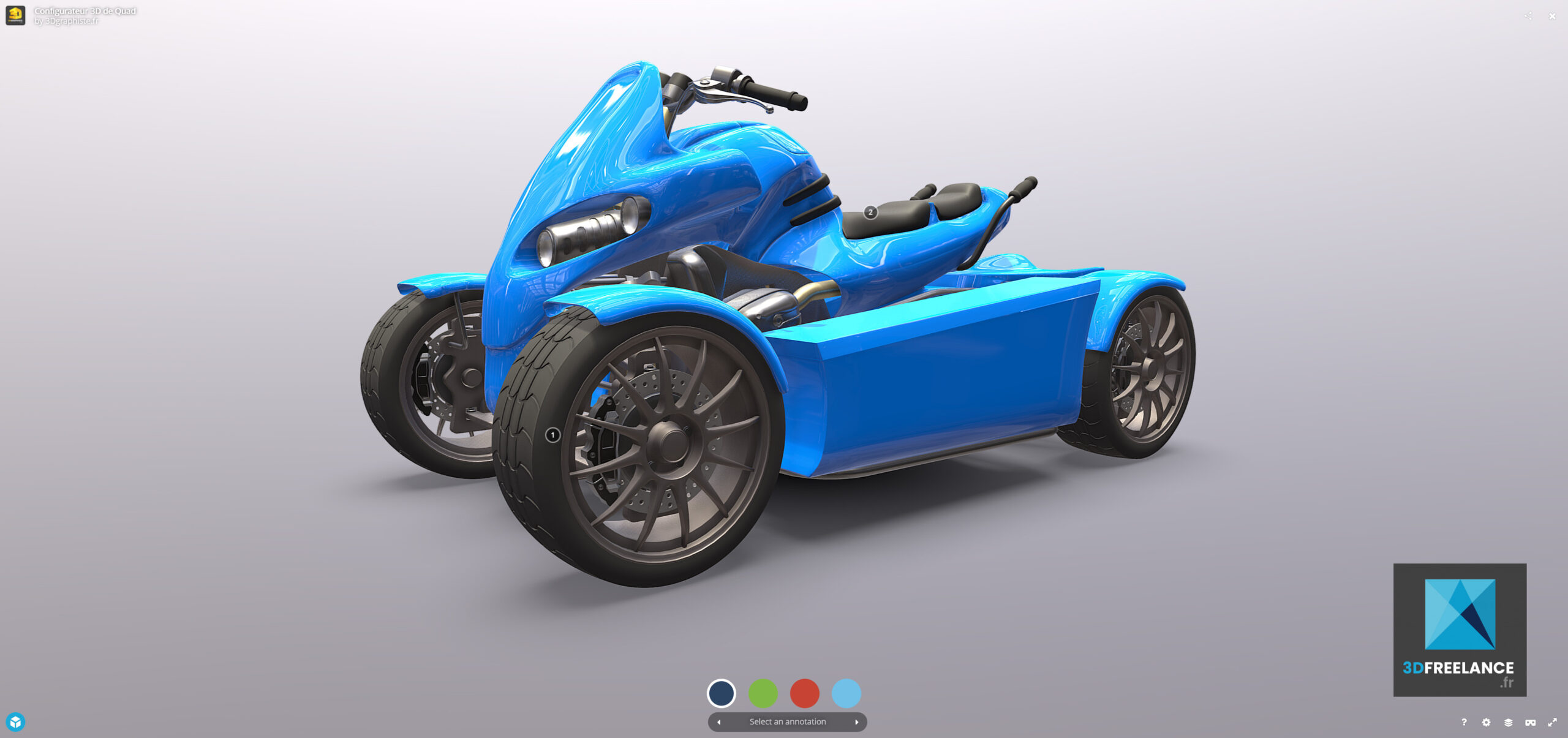 configurateur 3d quad freelance tarif prix devis