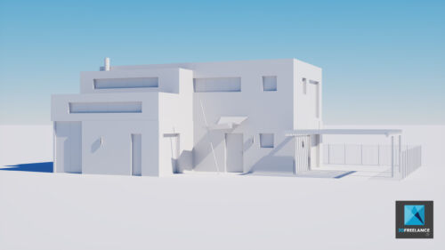 modélisation 3d maison