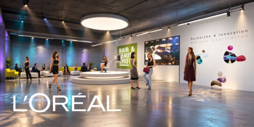 rough showroom l’Oréal - image 3d ia freelance