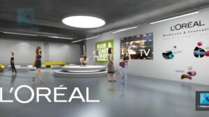 rough showroom l’Oréal - image 3d freelance