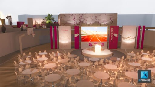 Maquette 3D évènementielle atelier taskforce