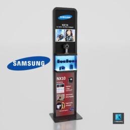 bornes de demonstration pour appareils photo Samsung