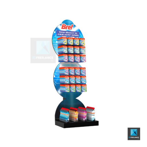 design 3d PLV présentoir produit Bref