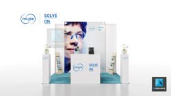 design mini stand médical santé incyte