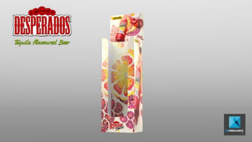 image 3d PLV desperados heineken