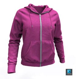 mod&eacute;lisation 3d de v&ecirc;tements freelance - sweatshirt