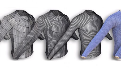 modélisation 3d de vêtements