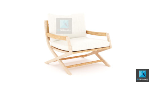 modélisation 3d fauteuil