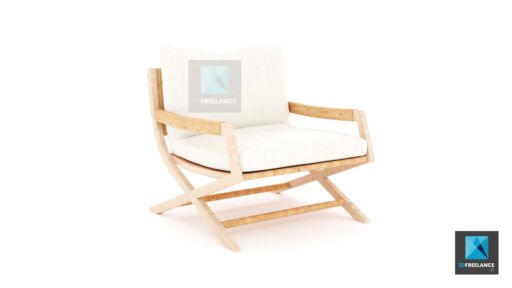 modélisation 3d fauteuil
