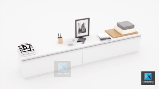 modélisation 3d meuble TV