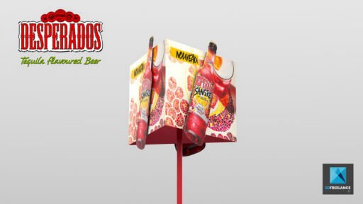 modélisation 3d PLV desperados Heineken