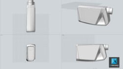 modélisation CAO CAD bidon de 2L - Freelance