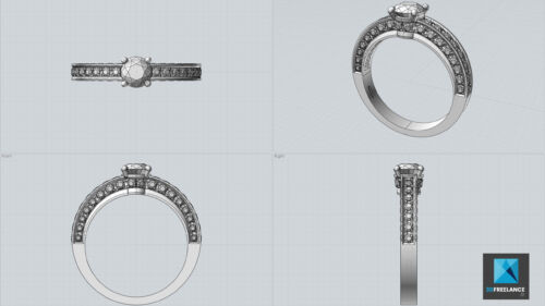 modélisation CAO bijoux bague