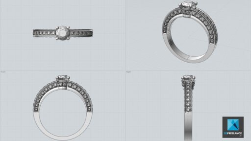 modélisation CAO bijoux bague
