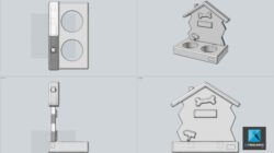 modélisation CAO gamelle pour chien