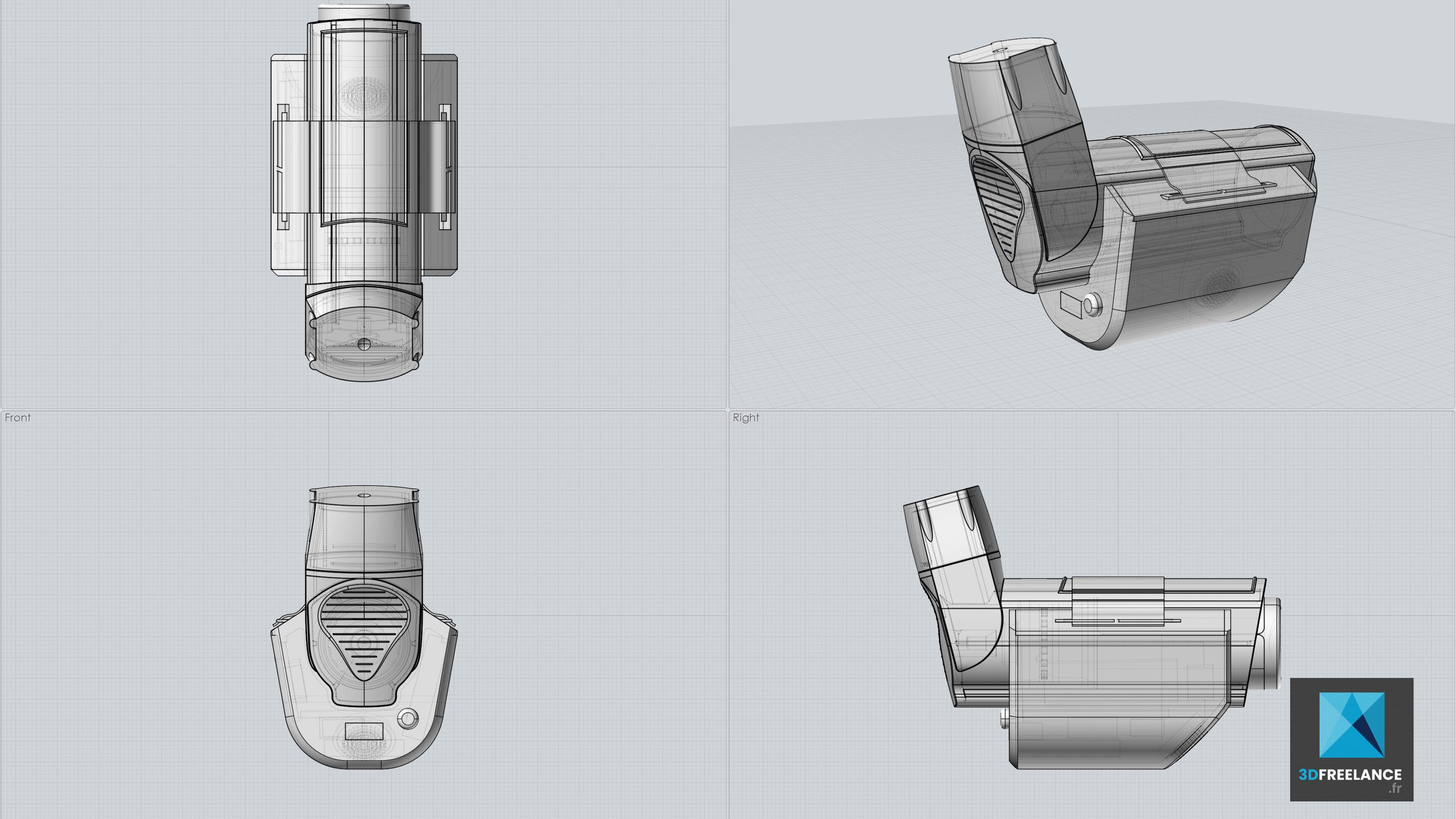 modélisation CAO CAD inhalateur - Freelance