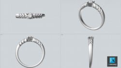 modélisation CAO joaillerie bague