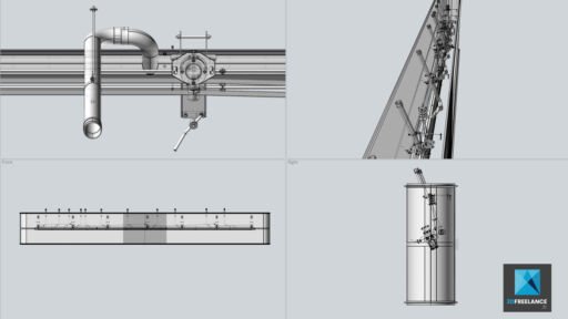 modélisation CAO mécanisme complexe
