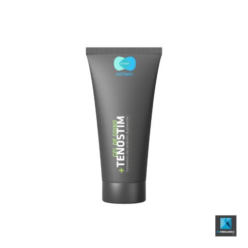 packaging produit tube gel rendu 3d