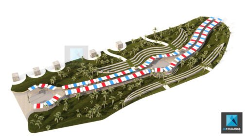 plan 3d marché français