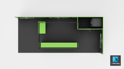 plan modélisation 3d stand high tech Seagate