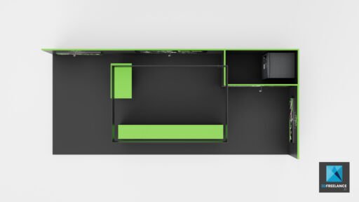 plan modélisation 3d stand high tech Seagate