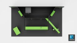 plan modélisation 3d stand informatique Seagate