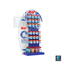rendu 3d PLV présentoir produit Bref
