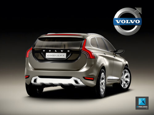 rendu 3d automobile Volvo