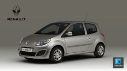 rendu 3d voiture automobile en studio hdri Renault