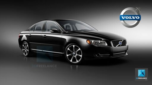 visualisation 3d automobile pour Volvo suède - rendu 3d voiture