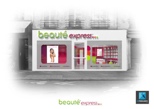 design salon de beauté - modélisation 3d