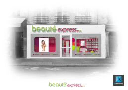 design salon de beauté - modélisation 3d