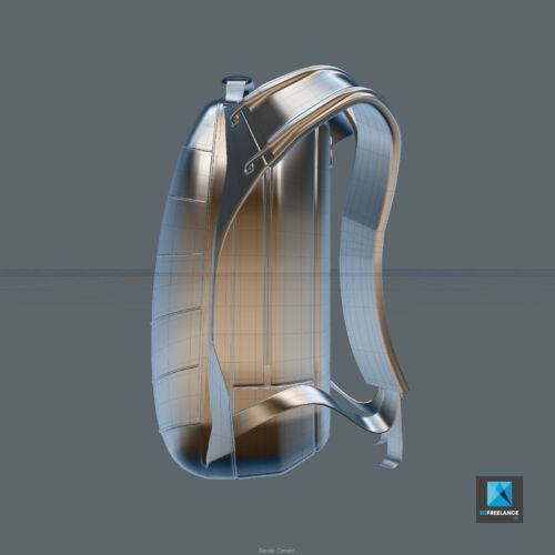 dessin 3d sac à dos