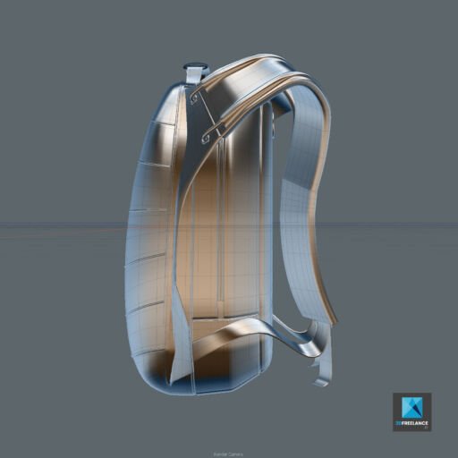 dessin 3d sac à dos