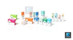 modélisation 3d packaging produits cosmétiques