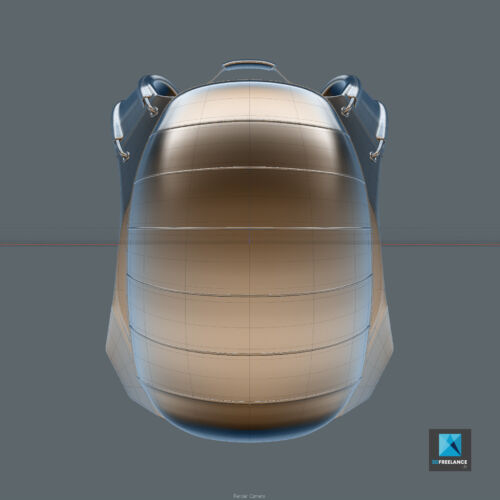modélisation 3d sac à dos