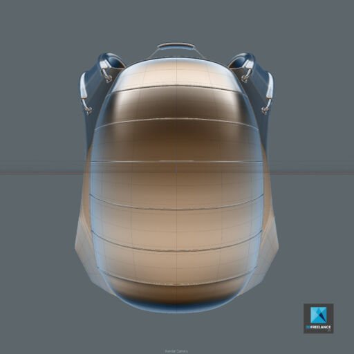 modélisation 3d sac à dos