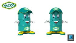 personnage 3d bidon d'huile - mascotte