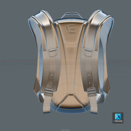 plan 3d sac à dos