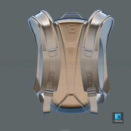 plan 3d sac à dos