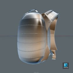 rendu 3d sac à dos