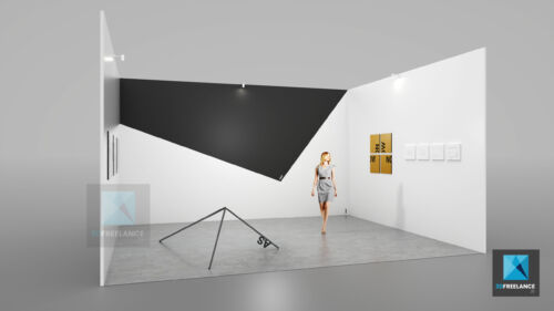 conception stand d'art contemporain