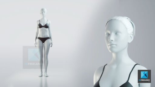 personnage 3d médical brochures femme