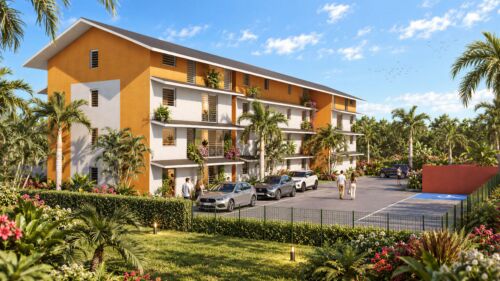 illustration 3d Guyane immeuble immobilier
