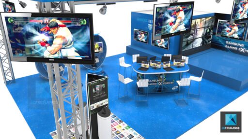 stand gaming Samsung perspective 3d